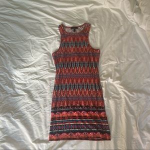 Bodycon patterned dress